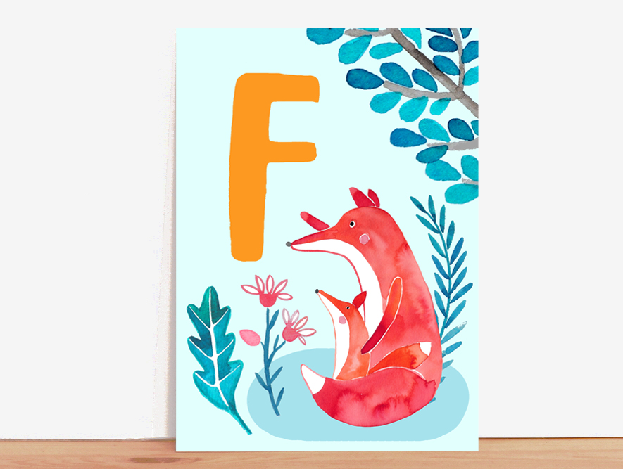 ABC-Karte F wie Fuchs