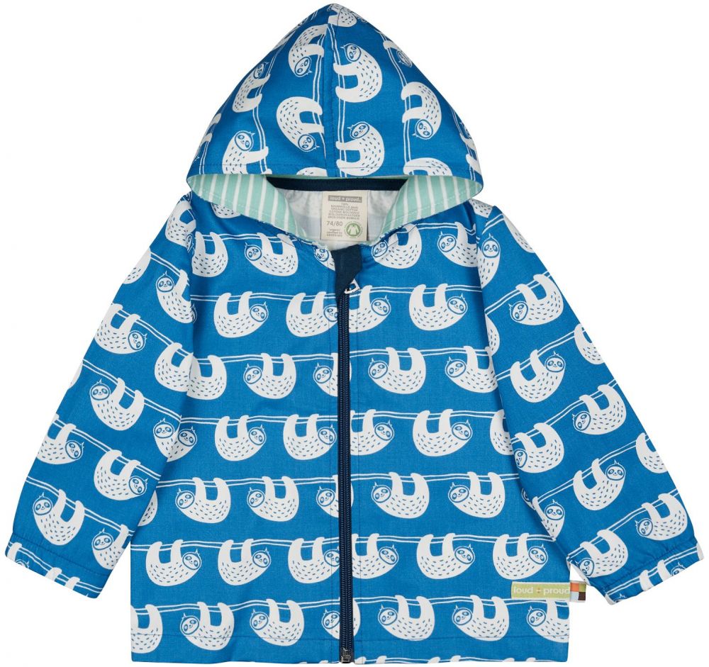 Jacke wasserabweisend Faultiere cobalt
