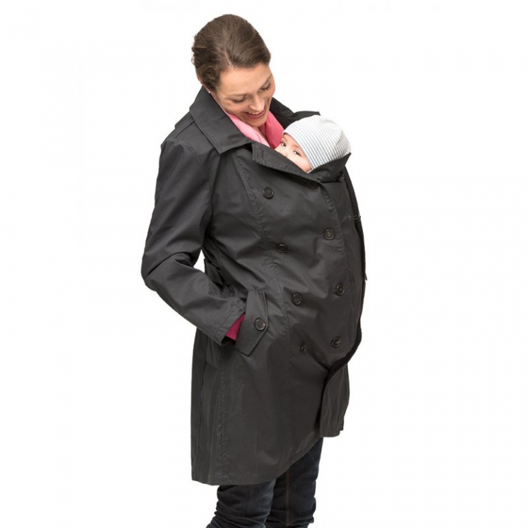 Mamalila Trenchcoat anthrazit/grau