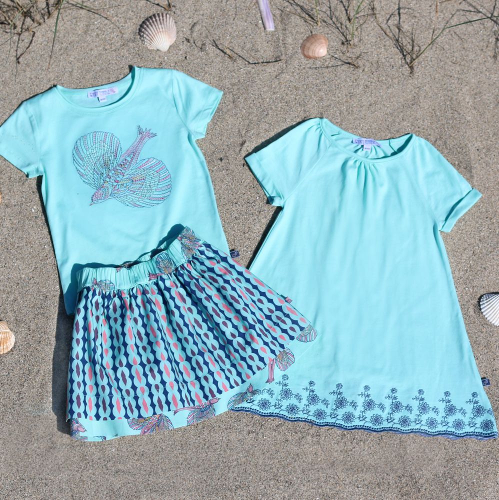 Wenderock Tropfen turquoise-melon-blue Wenderock Tropfen turquoise-melon-blue