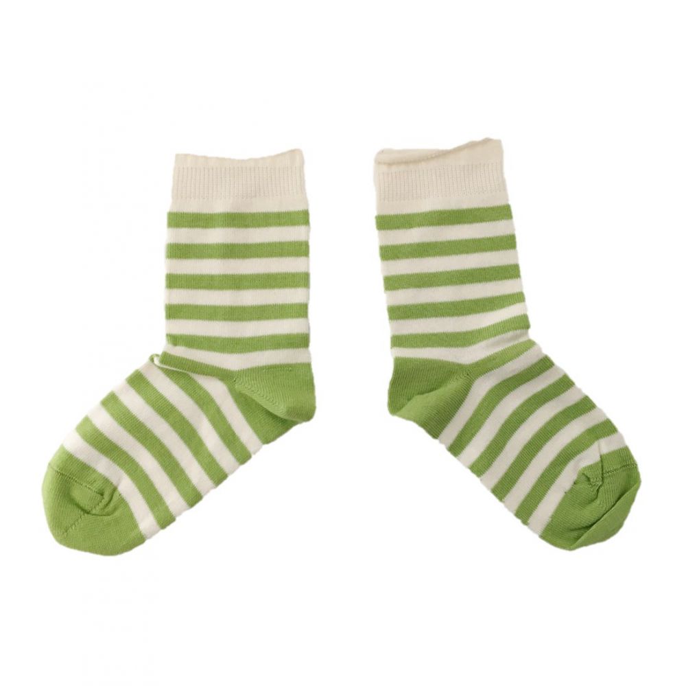Kindersöckchen Rollrand ecru-stachelbeere