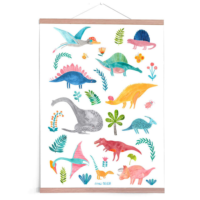Poster Dinosaurier 50x70