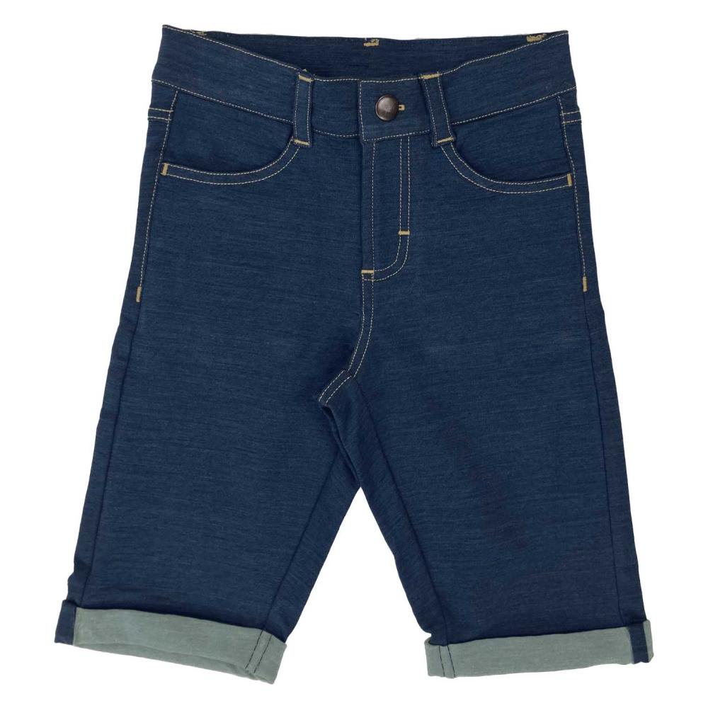 Shorts Knee Indigo Wash