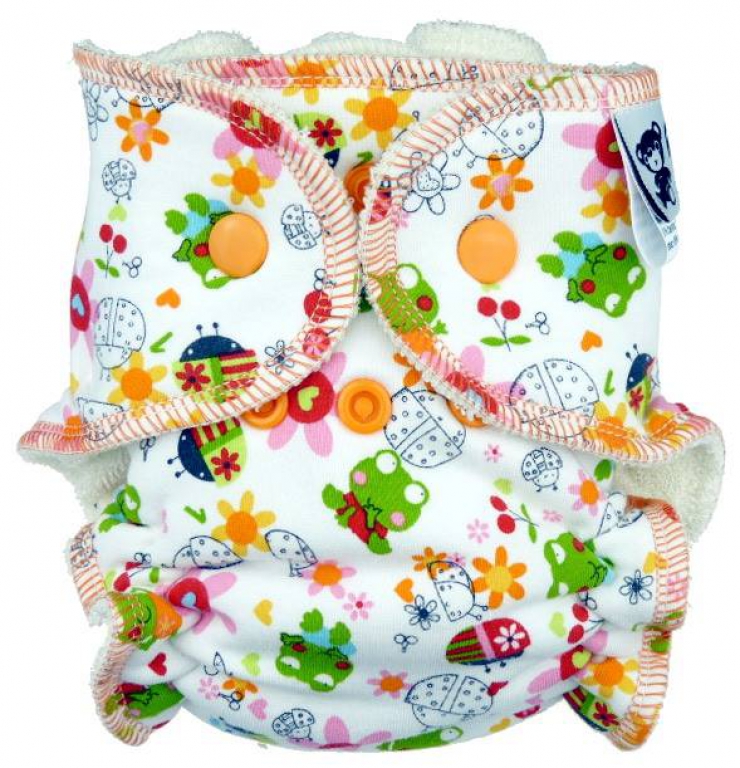 Anavy Höschenwindel Newborn Bambus Garden weiß (2-6kg)