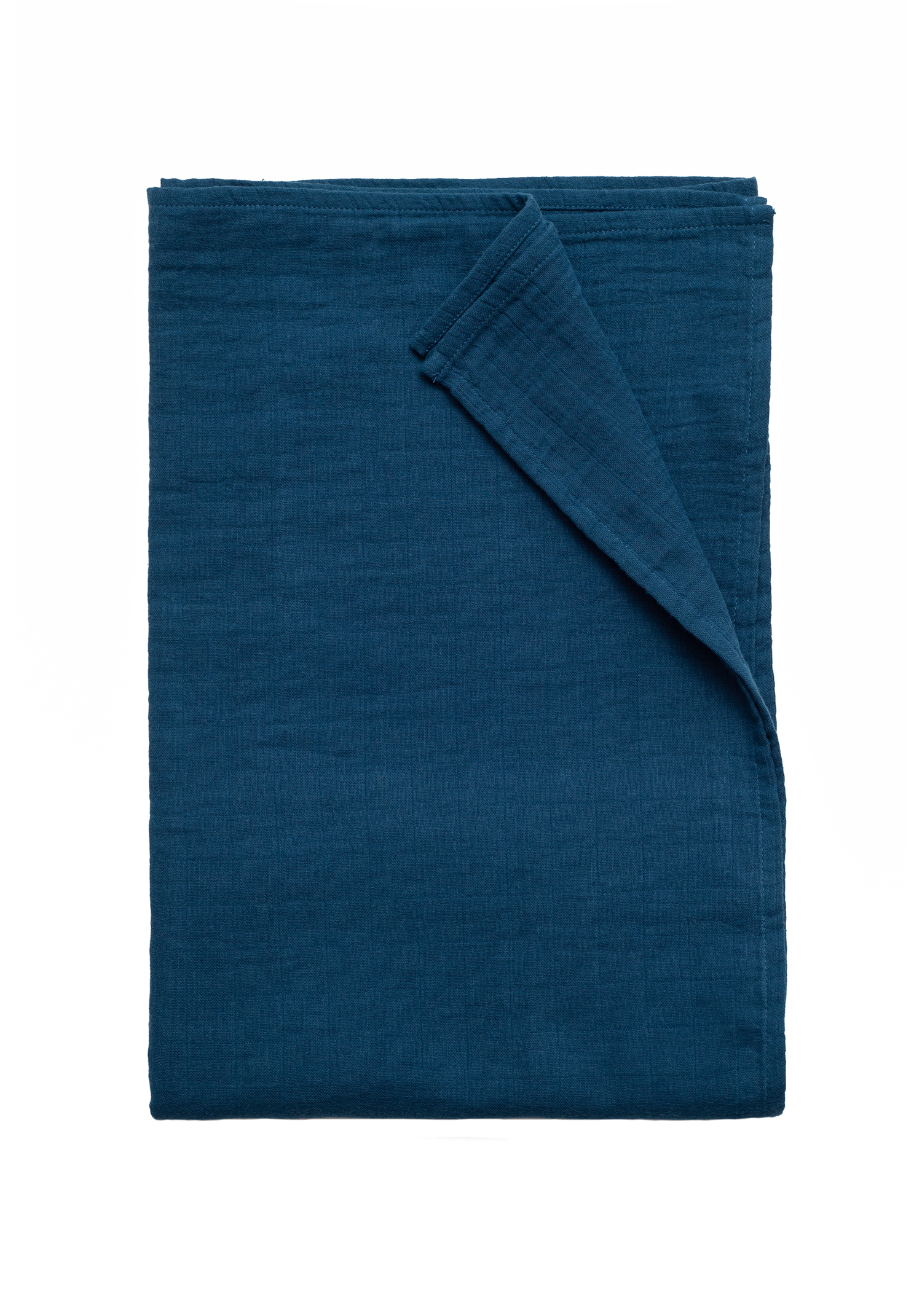 Musselin Swaddle Decke 120x120 petrol-blau