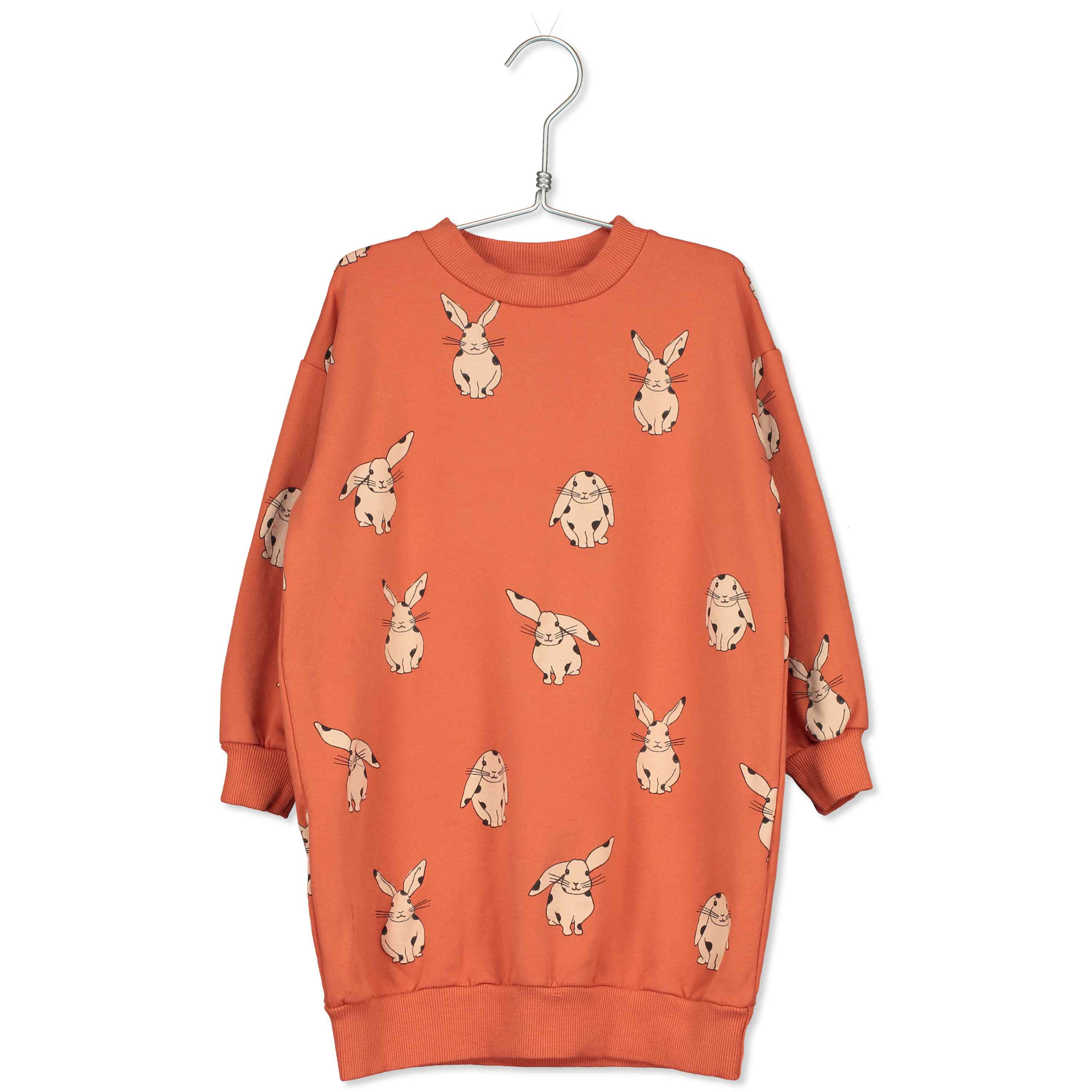 Sweatkleid Rabbits dusty orange