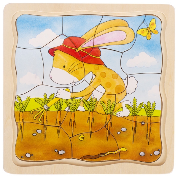 Schichtenpuzzle Gemüsebeet Schichtenpuzzle Gemüsebeet