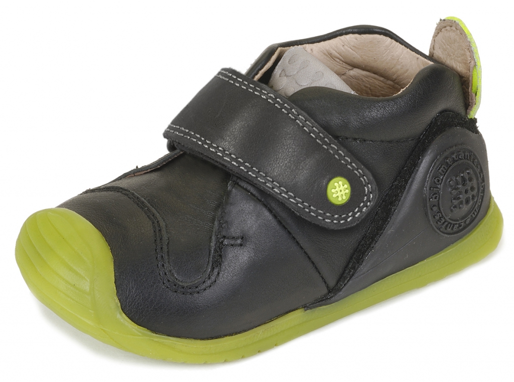 Biomecanics Klettschuh Nappa schwarz-grün