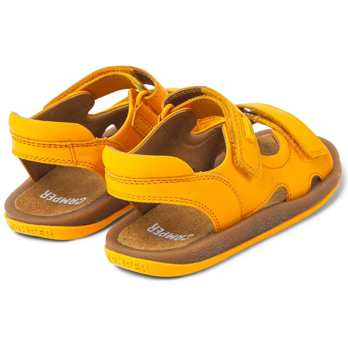 Bicho Doppelklett Sandale yellow