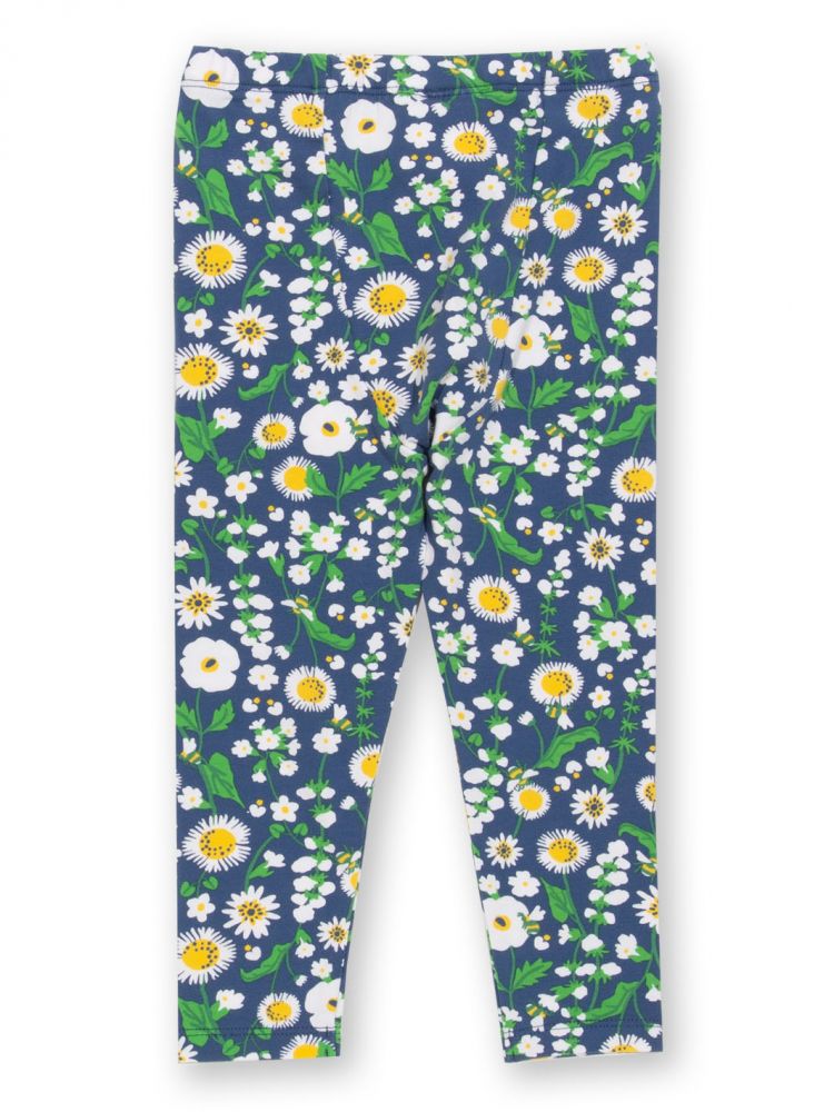 Leggings Blüten blau