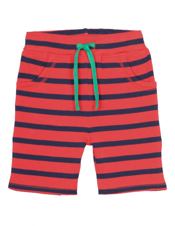 Little Stripy Shorts tomate/navy