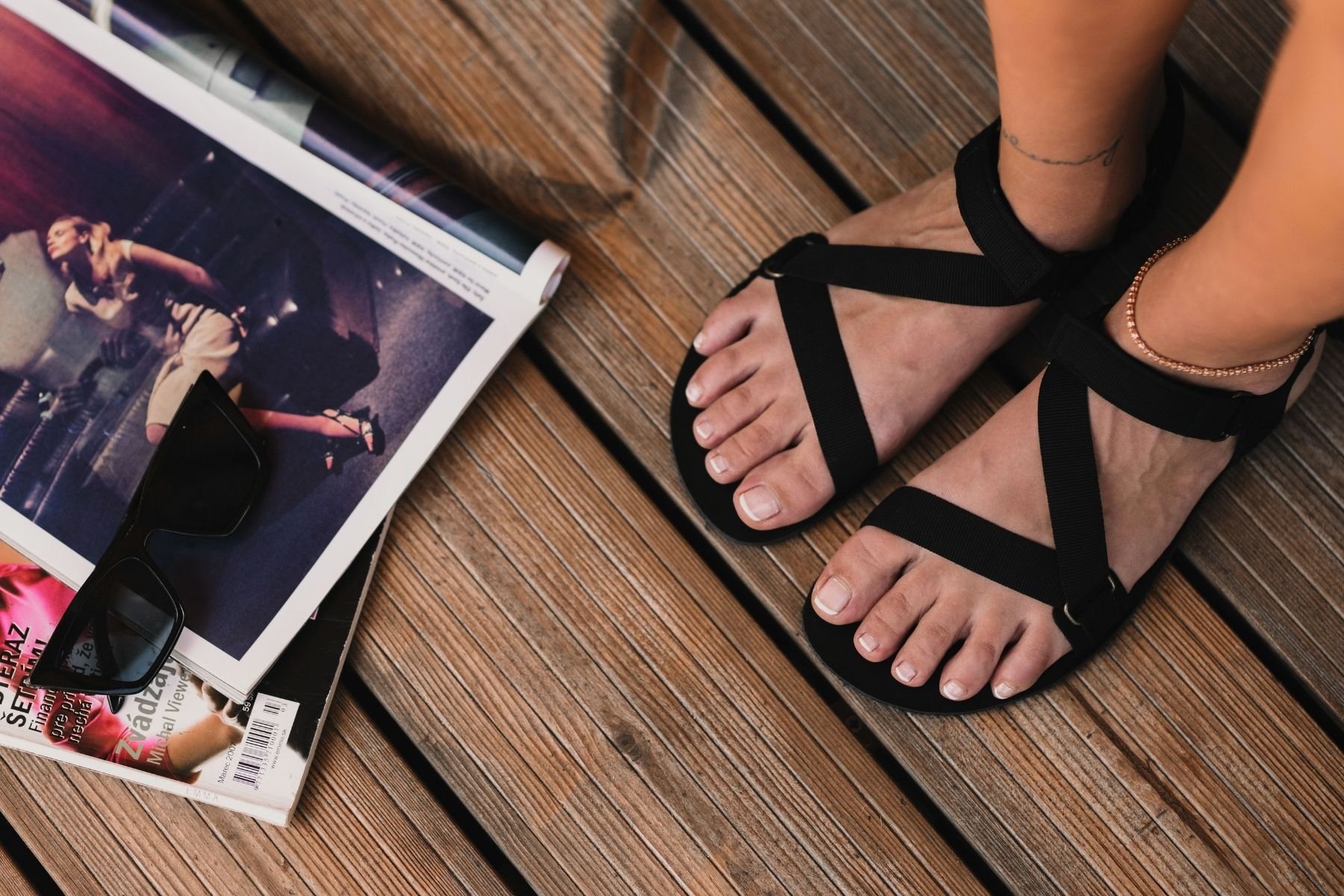 Barefoot Sandale Flexi black