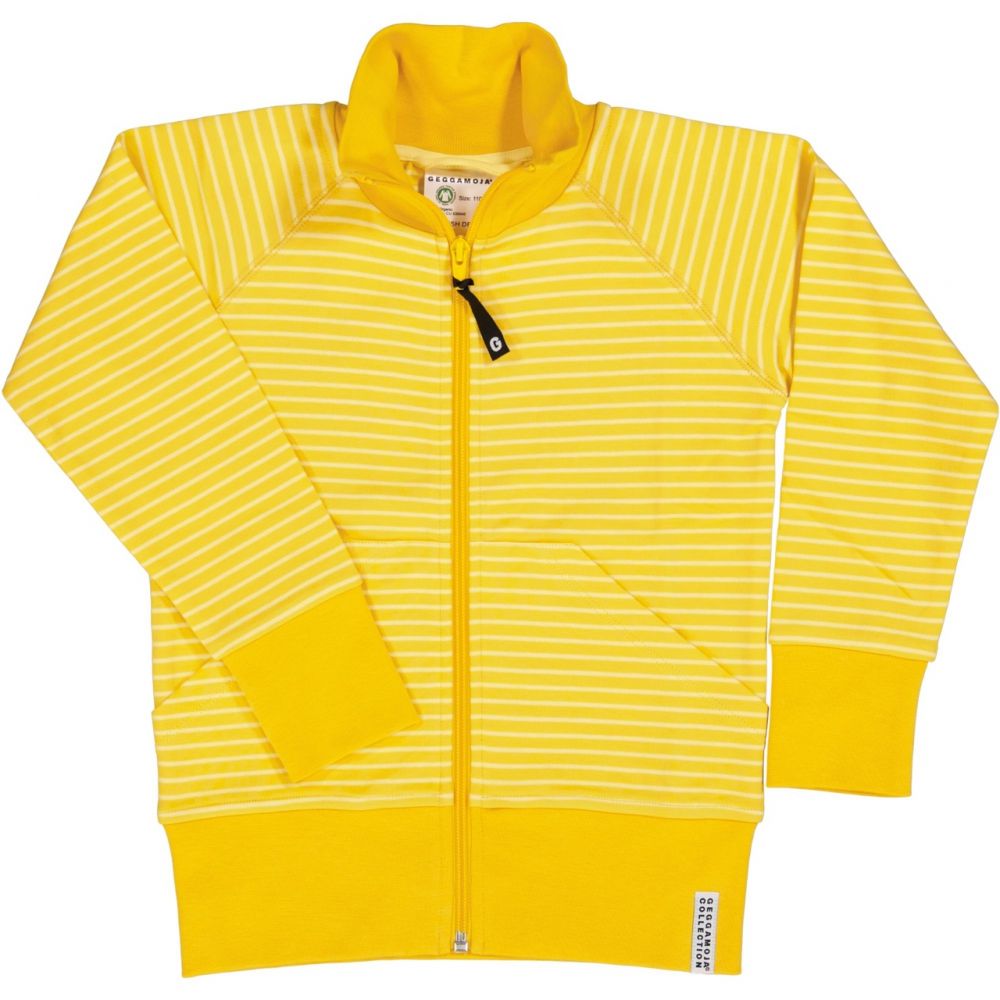 Zipper-Jacke Streifen gelb