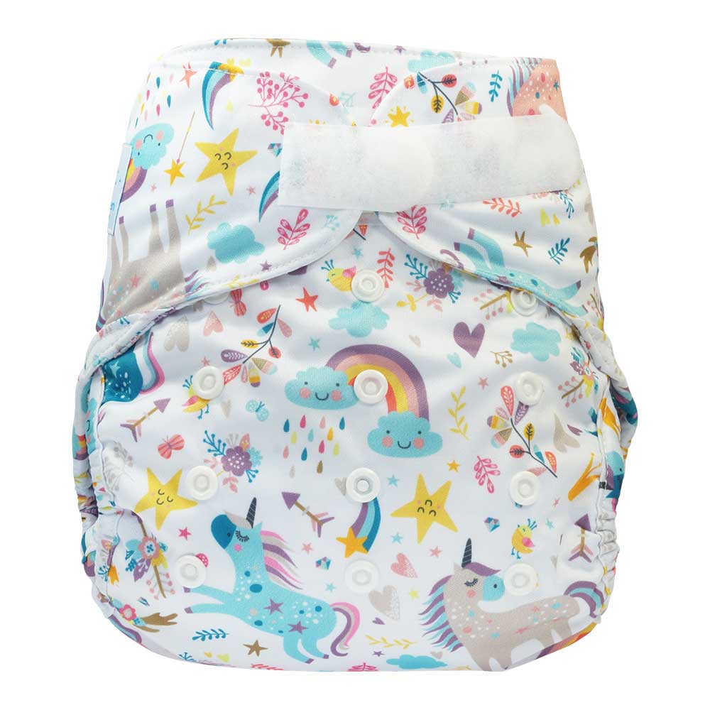 Blümchen 2in1 Onesize Klett Einhorn