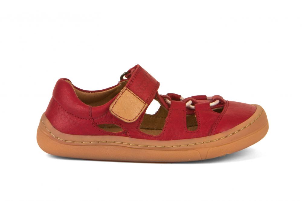 Barefoot Sandale Elastic red