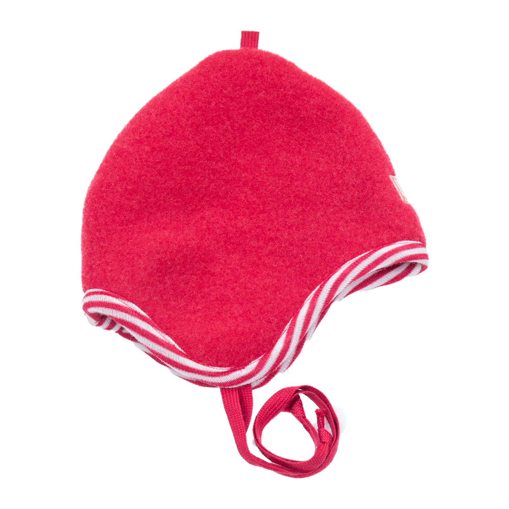 Wollfleece Mütze Mini rot