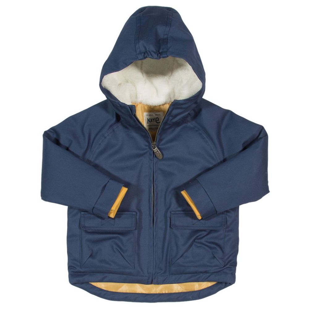 Kuscheljacke mit Fleecefutter blau