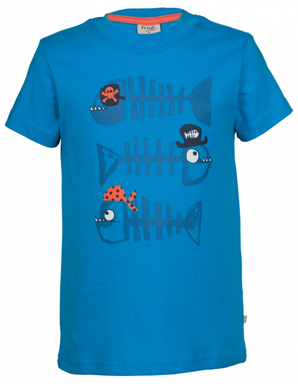 Atlantic T-Shirt Fische blau