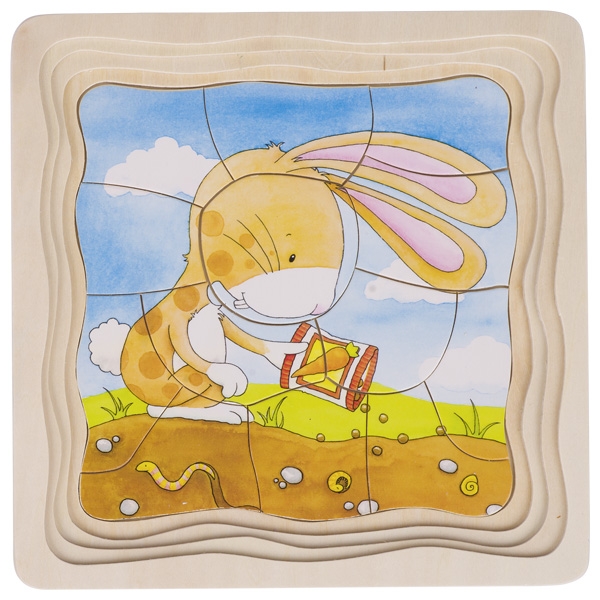 Schichtenpuzzle Gemüsebeet Schichtenpuzzle Gemüsebeet