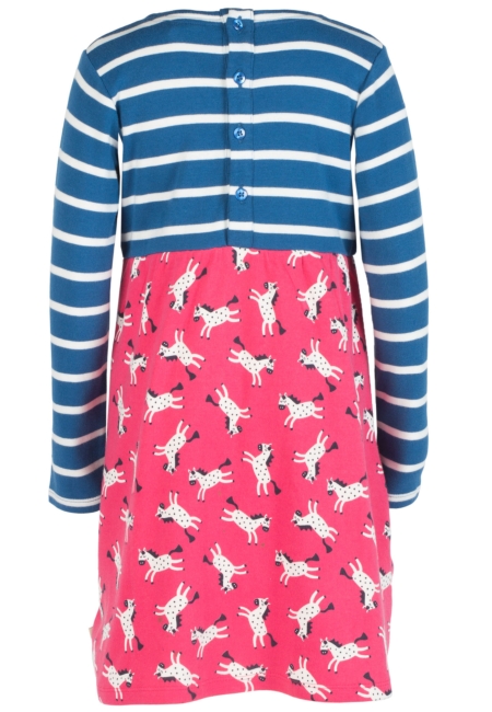 Bea Kleid Langarm Streifen-Pferde Bea Kleid Langarm Streifen-Pferde