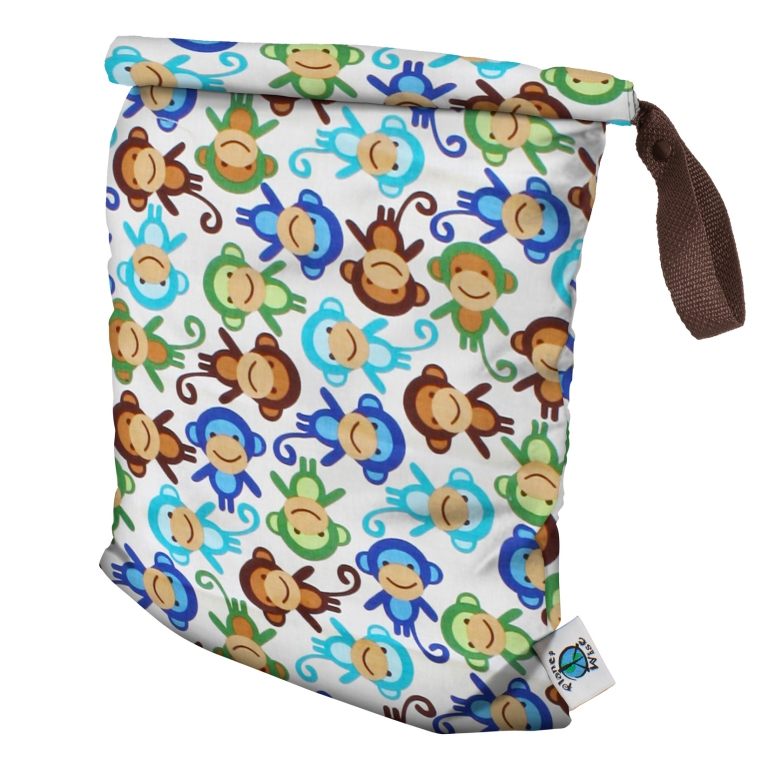 Planetwise Wetbag Roll-Down Monkey Fun