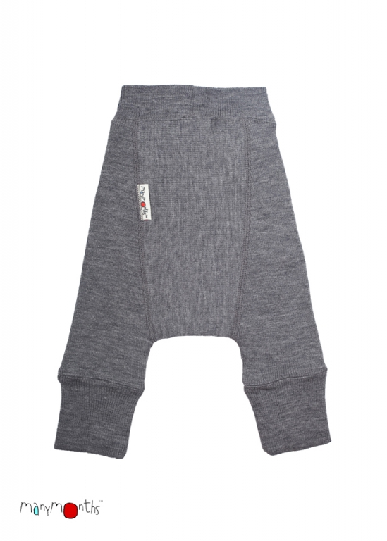Manymonths Wool Longies Silver Grey