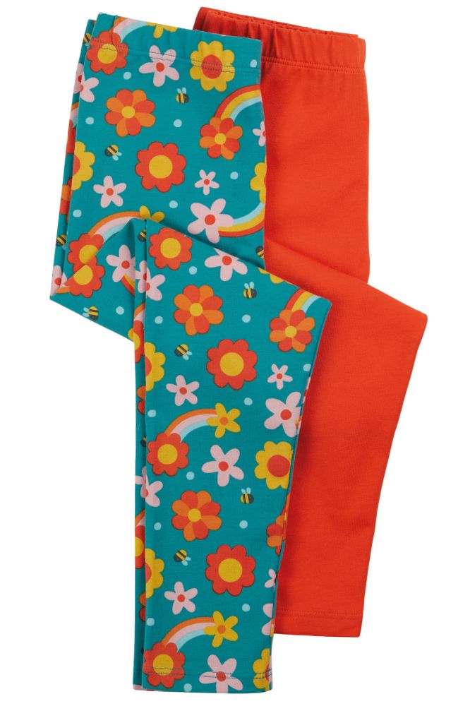 Leggings 2er Pack Dahlia Skies/Orange