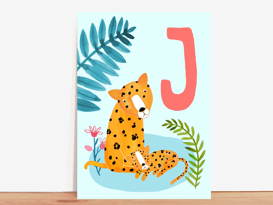 ABC-Karte J wie Jaguar