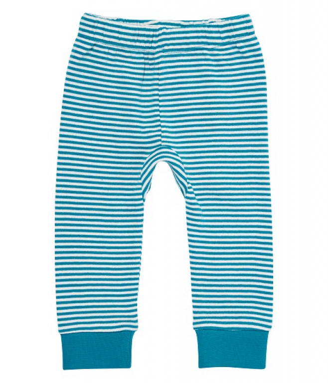 Bright Baby-Hose türkis gestreift