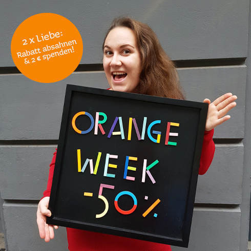 Orange Week 2019:  Bis zu 50 % Rabatt auf ökologische Kinderkleidung, Stoffwindeln & Tragen