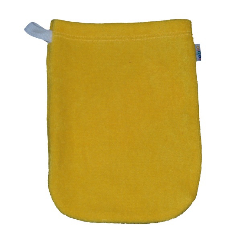 Popolini Waschhandschuh gelb