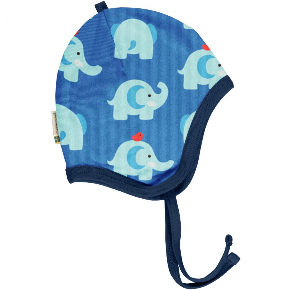 Baby-Mütze Elefantenfreunde blau