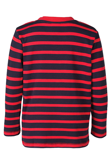 Discovery Langarmshirt Schlange Streifen tomate Discovery Langarmshirt Schlange Streifen tomate