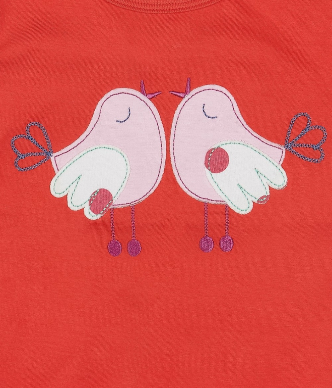 Tamara Kurzarmshirt red Birdies