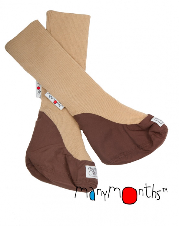 ManyMonths Wool Booties almond chocolate ManyMonths Wool Booties almond chocolate