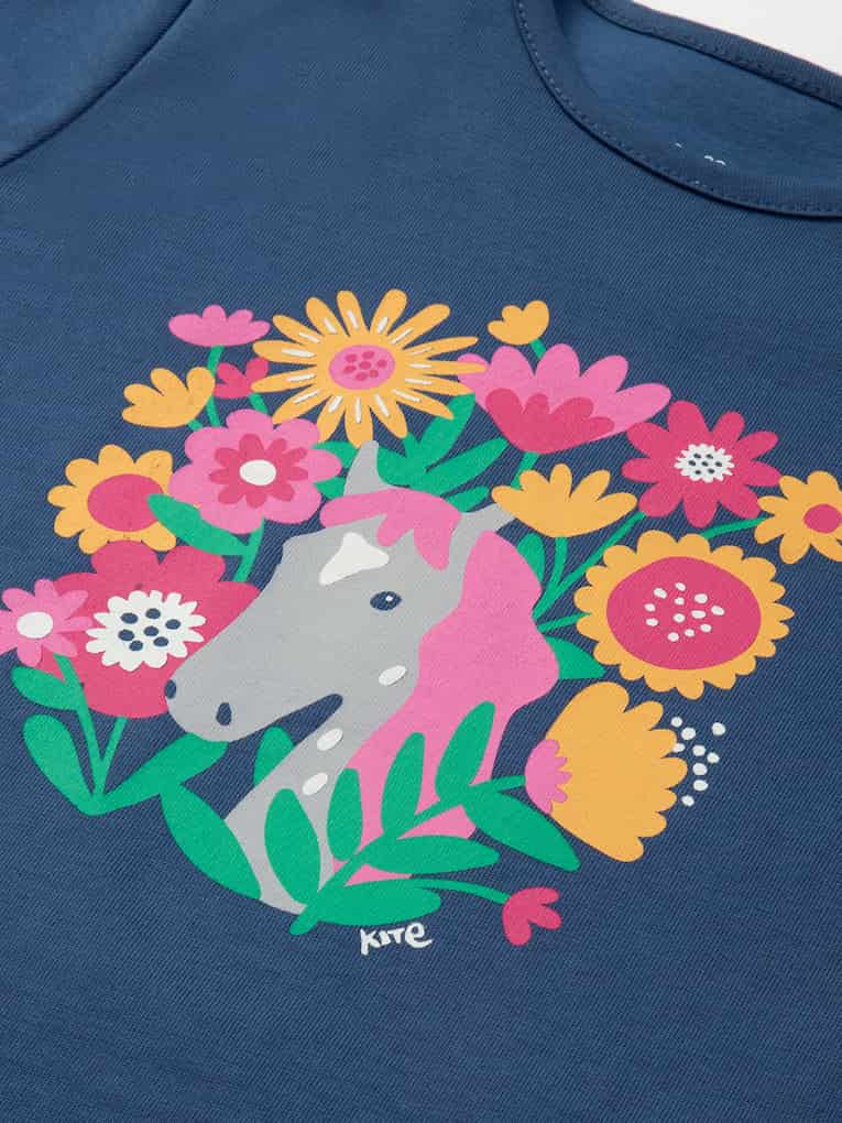 T-Shirt m. Print Peek-A-Pony