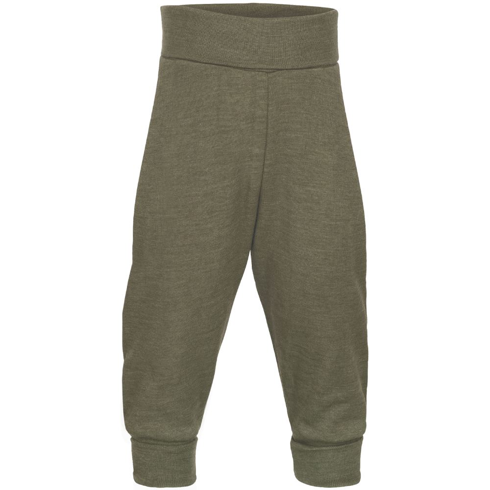 Baby-Hose Wolle/Seide olive