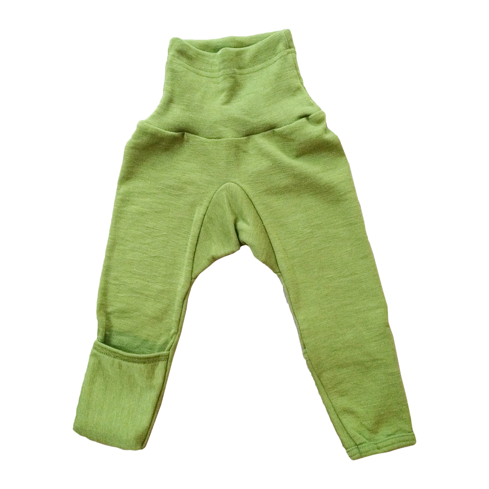 Baby-Hose lang grün uni