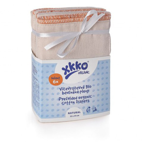 Kikko XKKO Prefolds 100% BIO-Baumwolle