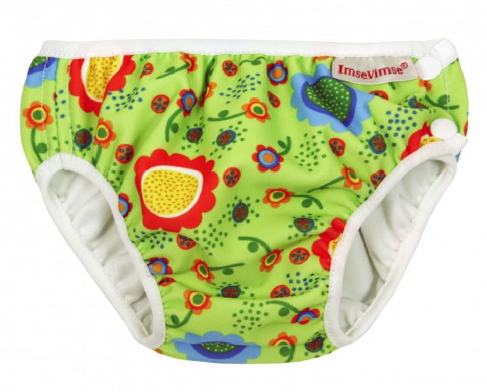 Schwimmwindel Imse Vimse grüne Blumen