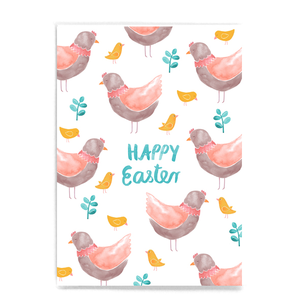 Postkarte Happy Easter