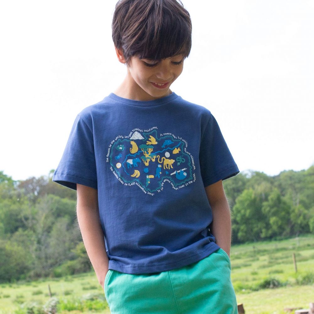 T-Shirt Amazonas blau