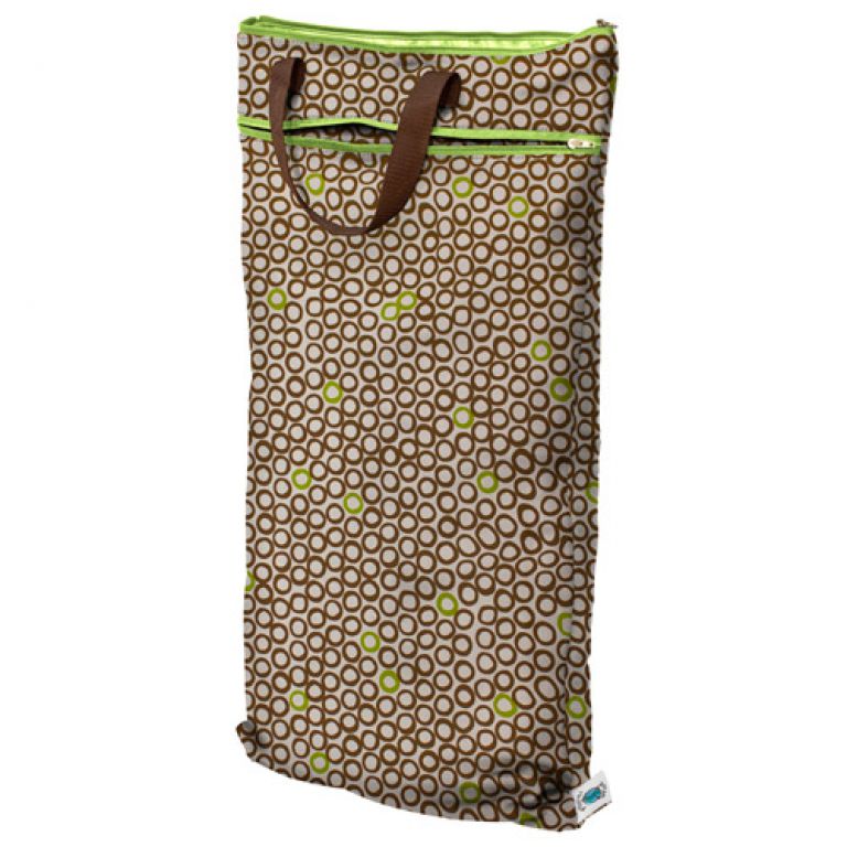 Planetwise Hanging Wet/Drybag Lime Cocoa Bean