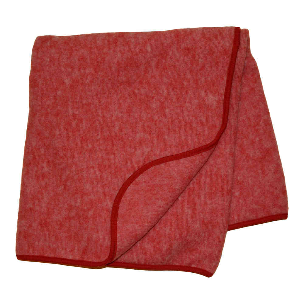 Cosilana Baby-Decke Wollfleece rot meliert 80x100