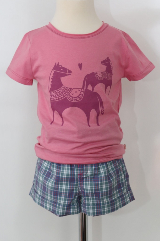 T-Shirt Pferde rose T-Shirt Pferde rose
