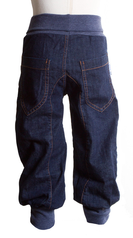 Pumphose Jeans dunkelblau