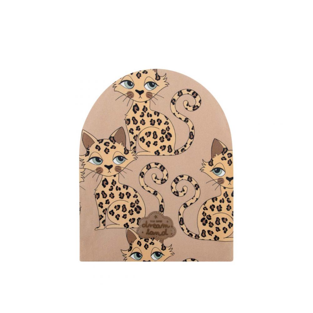 Beanie Gepard braun