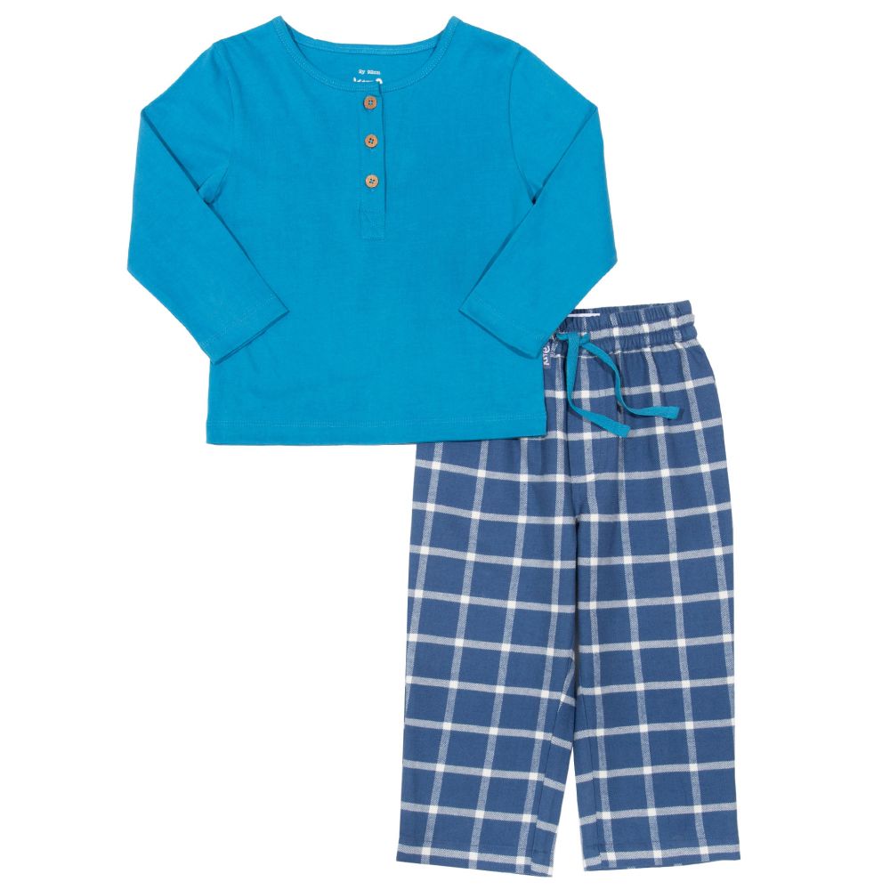 Pyjama lang Cranborne blau