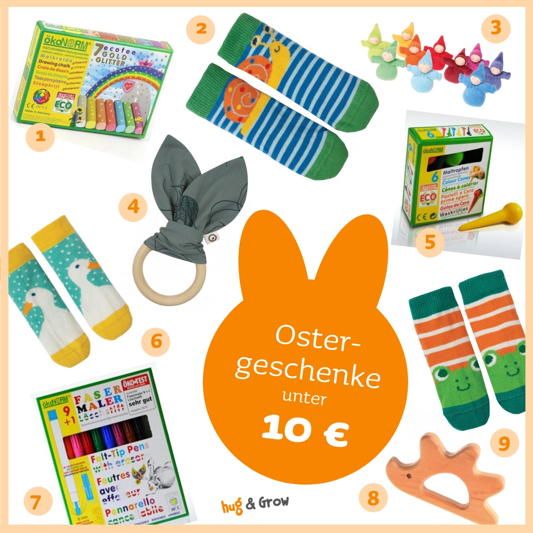 Nachhaltige Ostergeschenke für Kinder [unter 10 Euro, unter 25 Euro &#038; unter 75 Euro]