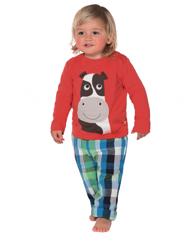 Helford Langarmshirt Kuh tomate Helford Langarmshirt Kuh tomate